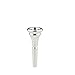 Glory Silver Plated French Horn Mouthpiece,Nickel Silver Color (Nickel)