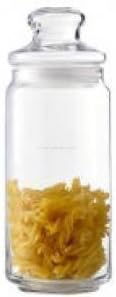 Aevlon™ POP Glass Jar with Lid (Clear, 1000ml) Set of 6