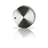 Silver Tone Knurled Knob