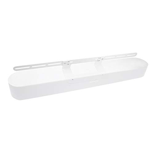 Wall Mount Bracket for SONOS Beam Speaker (Easy Install on 12-24" Wood Stud/Concrete,White)