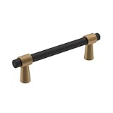 Amerock | Cabinet Pull | Matte Black/Champagne