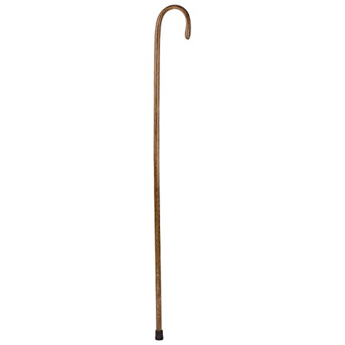 UPC 840008014568, Brazos Free Form Oak Wood Shepherd&#39;s Crook Staff Walking Stick, Brown, 55 Inch, Made in the USA