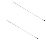 *Pair* - PRO TRUCKER 4' White Fiberglass Antenna Tuneable Tip Up to 1,000 Watt Rating