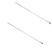 *Pair* - PRO TRUCKER 4' White Fiberglass Antenna Tuneable Tip Up to 1,000 Watt Rating