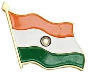 Indian Flag Brass Lapel Pin/Brooch / Badge for Independence Day