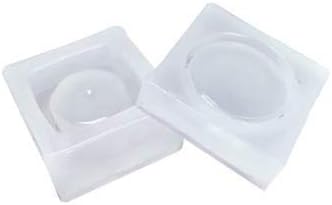Phoneix Silicone Resin Molds Jewelry Box Silicone Mold with A Lid for Cement Jewelry/Beads/Little Accessories Storage (Square Box)
