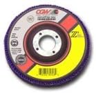 Camel Grinding Wheels 4-1/2" Dia. 60 Grit Z3 Zirconia Aluminum Type 27 Flat Flap Disc