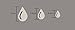 Mirror Wall Stickers – Rain Drop Decorations - Rain Wall Decal – 3D Mirror Wall Stickers – Water Drop Decor - 20pcs