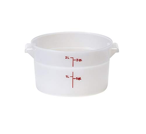 Cambro 750202 Voorraadbus zonder Deksel Poly, 208mm Durchmesser, 1.9 L, Weiß, 12 Stück