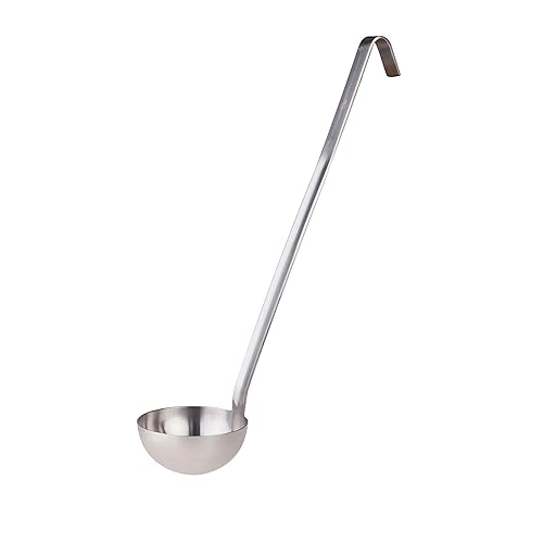 Pentole Agnelli Stainless Steel Ladle Inbox Eco - Line, 42.5 Cm. Length - 12 Cm. Diameter