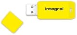 Integral 128GB Neon Yellow USB 2.0 Flash Drive Stick Thumb Drive view 2