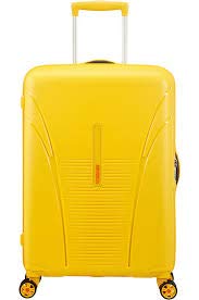 AMERICAN TOURISTER. Skytracer Polypropylene 55 cm Cabin Size Yellow Hard Luggage