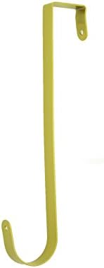 Fenix Manufacturing SmartHook Heavy Duty Powder Coated Wreath Hanger (Satin Brass (Gold))