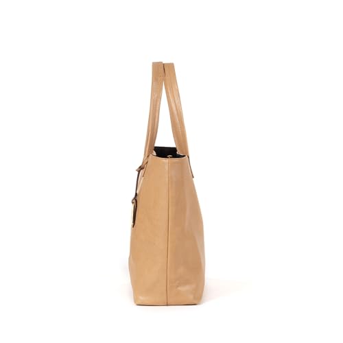 Cloe - Bolsa Tipo Tote 3 En 1 Color Camel - Negro Para Mujer