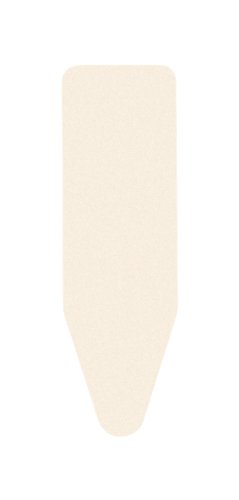 Brabantia Size C (49 x 18 inches) Replacement Ironing Board Cover with Durable Foam Layer (Ecru) Easy-Fit, 100% Cotton
