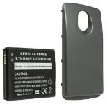 EZCell Extended Lithium-Ion Battery with Dark Grey Door for Samsung GALAXY Nexus SCH-i515 - Retail Packaging - Black