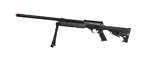 Well SPEC-OPS MB13A APS SR-2 Rifle de francotirador de acción de cerrojo Airsoft Gun (paquete negro/bípode)
