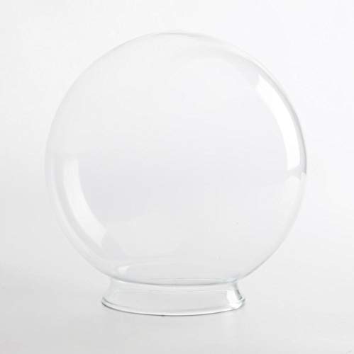 Yosoan Industrial Transparent Glass Shade Replacement Lampshade for Loft Bar DIY Ceiling Pendant Light Wall Light (Globe Shade)