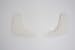 Mustaches Realistic, L Shaped Fake Mutton Chops Sideburns, White