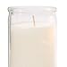 CLASSIC WHITE CANDLES IN GLASS, Set of 3, 8-INCHES TALL