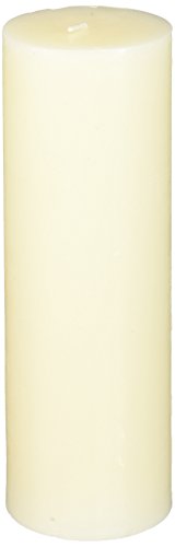 Zest Candle Pillar Candle, 3 by 9-Inch, Pale Ivory