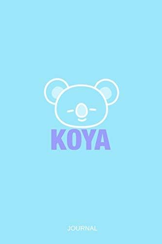 Kpop BTS BT21 Thinker Koala KOYA IS Kim Namjoon BIAS JOURNAL for ARMYs: Blue Cute Koala with Removable Ears College Ruled Blank Lined Notebook for Girls