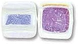 CzechMate 6mm Square Glass Czech Two Hole Tile Bead - Crystal Ab