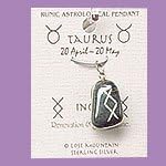 LOSTMOUN Runic Astrological Pendant- Taurus