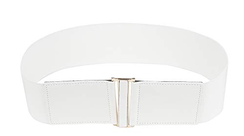 white elastic belt
