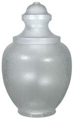 21" Clear Textured Polycarbonate Acorn Globe - Post Top Globe (3 Pack)