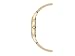 Anne Klein Women's AK/2628BKGB Diamond-Accented Gold-Tone Open Bangle Watch