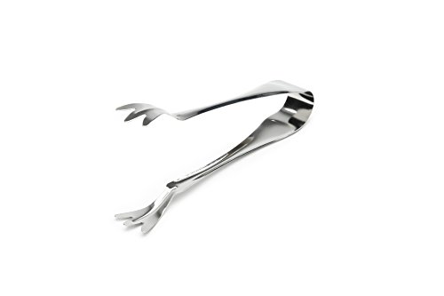Fox Run 5266 Silver Ice Tongs, 1 x 2.25 x 6.5 inches, Metallic