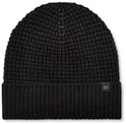 UGG Men's Waffle Scarf Black One Size at Amazon Men's Clothing store