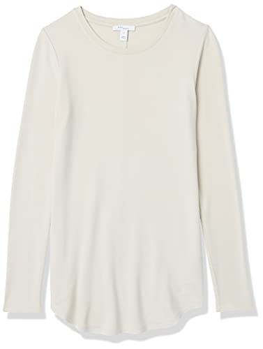 AMAZON ESSENTIALS WOMEN’S SUPERSOFT TERRY REGULAR-FIT LONG-SLEEVE SHIRTTAIL HEM SHIRT (PREVIOUSLY DAILY RITUAL), SAND, XX-LARGE