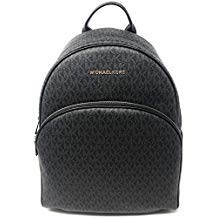 MICHAEL Michael Kors Abbey Jet Set Large Leather Backpack (Black 2018)