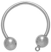 Horseshoe Shaped Screwball Keyring