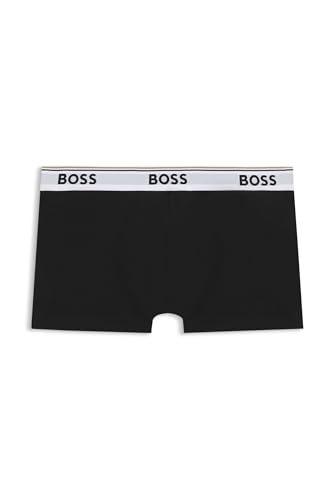 Hugo Herren Trunk 3p Co/EL Boxershorts, Schwarz, M