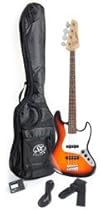 Ursa 2 PK RN 3TS Sunburst Bass Guitar Package w/Amp, Carry Bag and On Line Video Instruction
