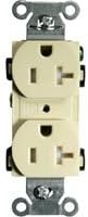 Hubbell Wiring BR20ITR 20A 125V Duplex Receptacle