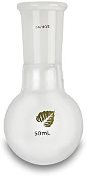 Goldleaf Scientific GLA050SN Heavy Wall Single Neck Round Bottom Flask, 50mL with 24/40 Standard Taper Joint