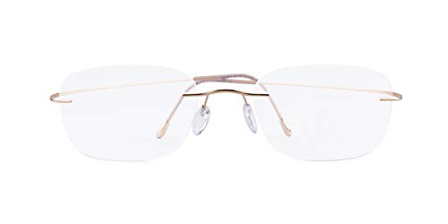 Silhouette S5515CR Gold/Clear Lens Eyeglasses