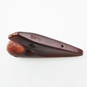 Focalink Double Chamber Straw Fire Ceramic Ocarina W/Exclusive Hard-shell Case - Authenticity Proved by Engraved Identification Code on Each Piece! Linn's Arts Exclusive! (Alto C)