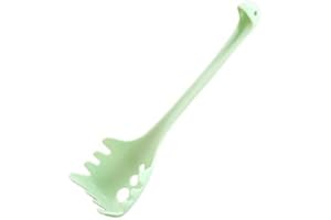 Spaghetti Ladle Server,Pasta Spoon with Teeth,Spaghetti Strainer Server Spoon,Durable Heat-Resistant Cute Kitchen Utensils (G