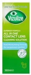 Vizulize All in One Contact Lens Cleaning Solution 360ml, 360 ml (Pack of 1)