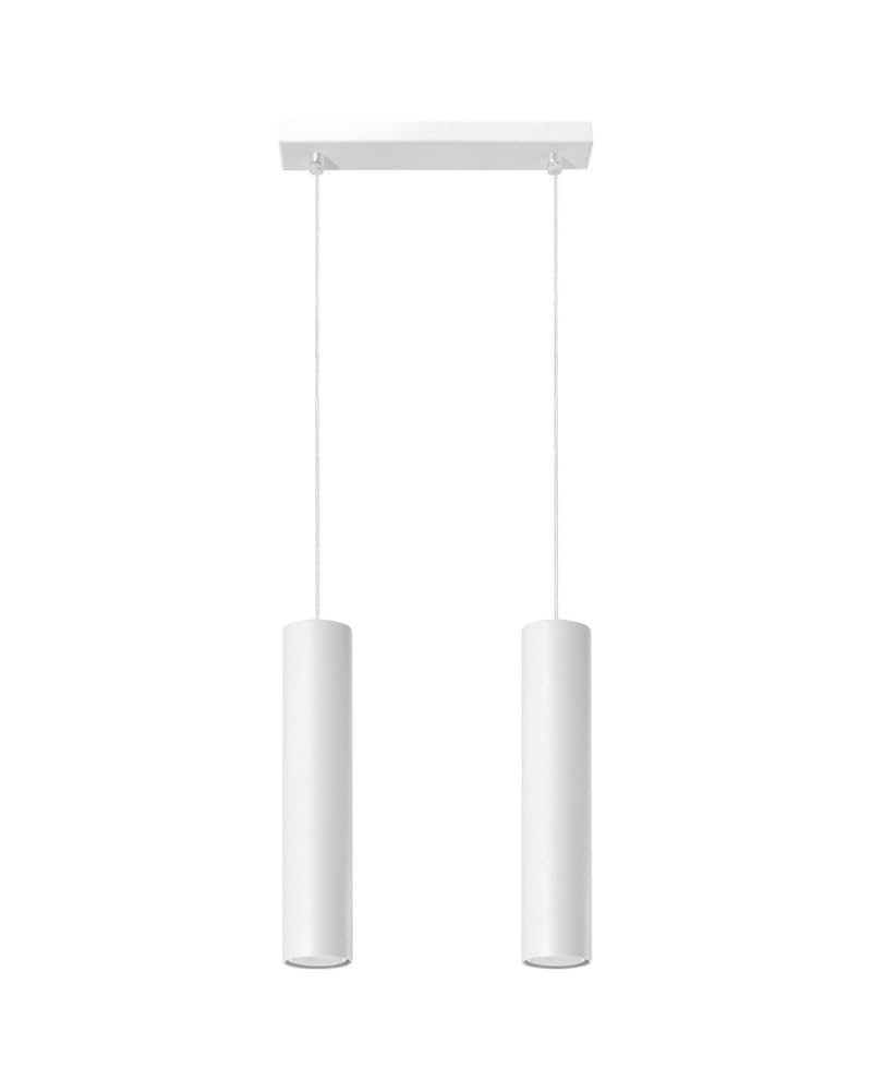 Sollux Lighting Lagos 2 Steel Pendant Light, White — image 1