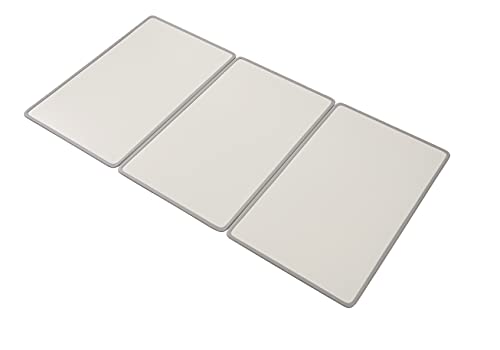 ミエ産業 EC Ag＋抗菌 アルミ組み合わせ風呂フタ 製品サイズ 73×137cm 3枚組 (アイボリー/ブルー) リバーシブルカラー L14_IV_BL商品画像