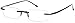 GAMMA RAY Lightweight Flex Arm TR90 Rimless Readers Reading Glasses - 1.50x