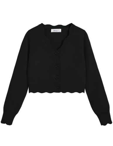 Arshiner Girls Button Down Bolero Cardigan Kids