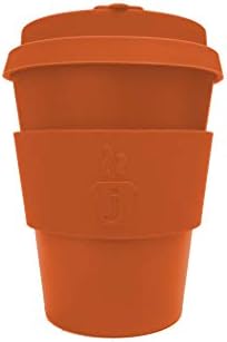 Joe Cup Premium Organic Reusable Bamboo Coffee Cup Coffee Mug With Quick Seal Spill Stopper 12 Oz Orange Buy Online At Best Price In Uae Amazon Ae
