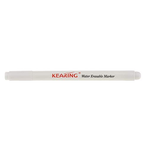 Vanishing Fabric Markers Air Erasable Pen/Water Soluble Pens for DIY Needlework Home Tools (White, 1mm)